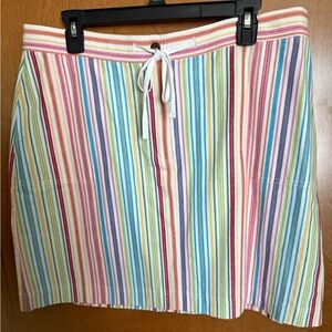 Pink Blue A-Line Mini Skirt